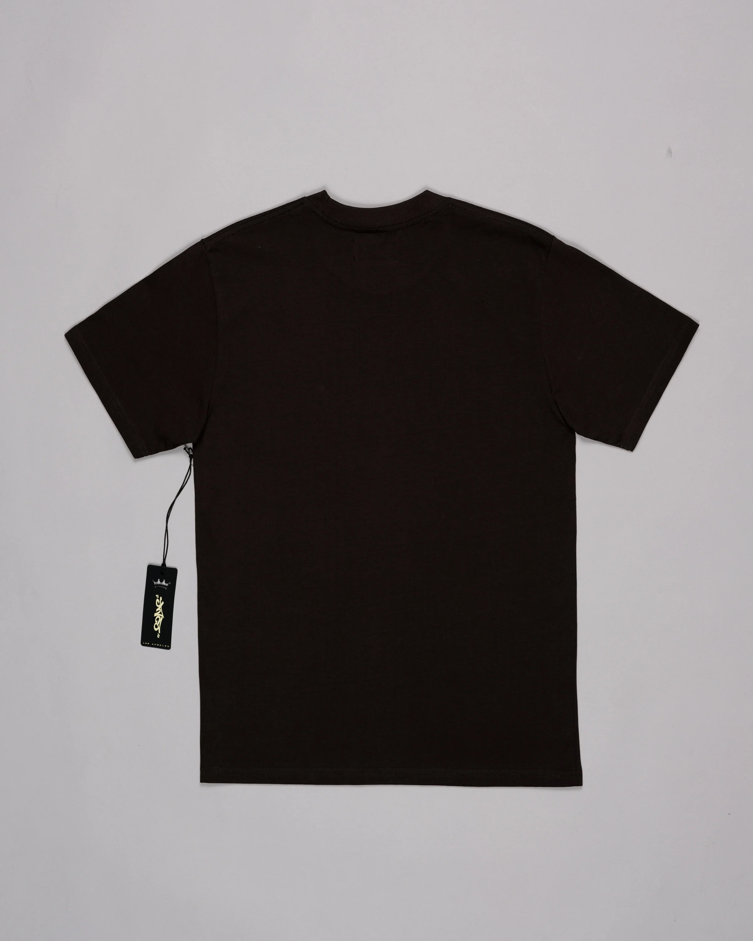 Reversed Crown Tee. Coal/Cyan. - Image 2