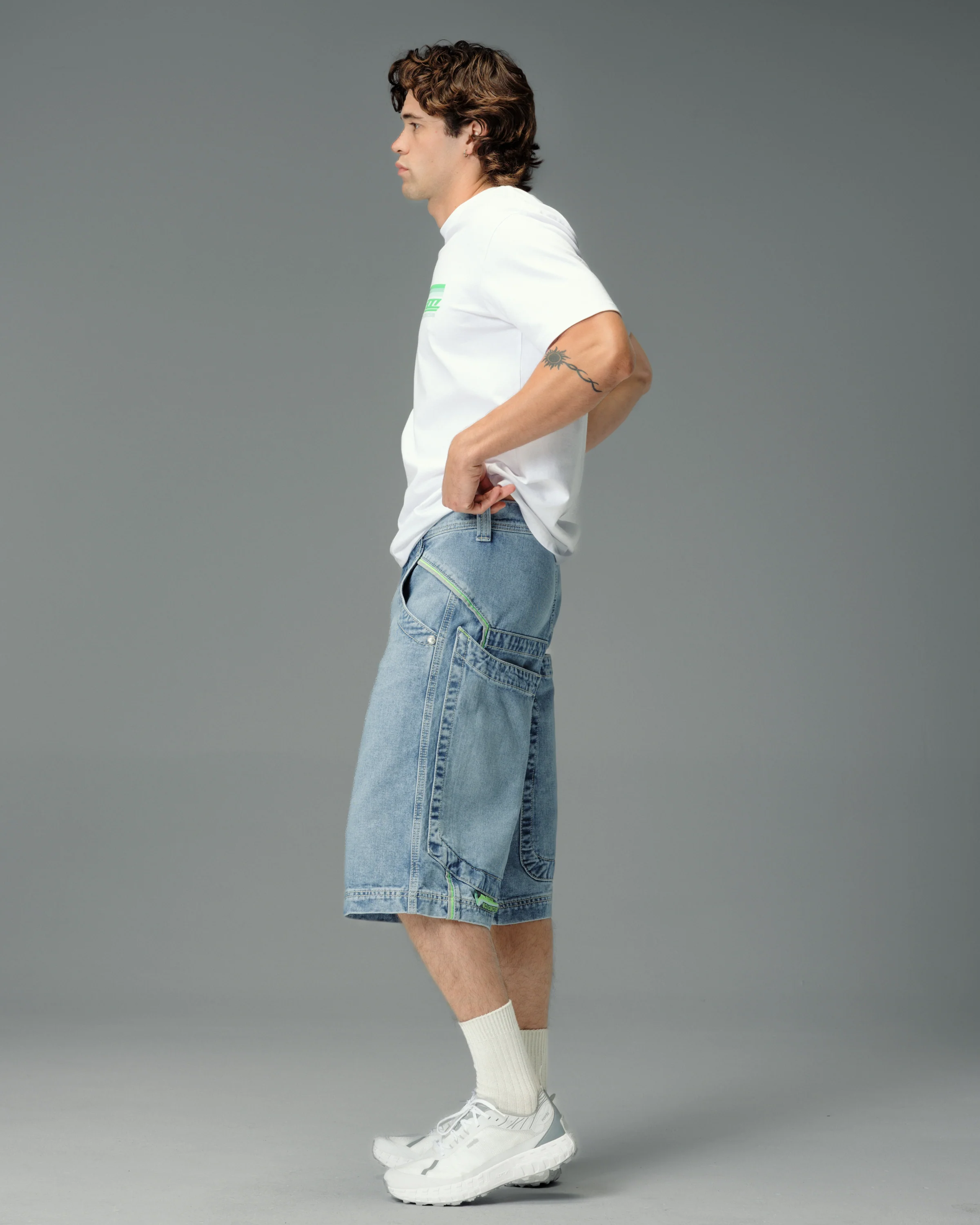 Sequencer Shorts. 15" Inseam. Vintage Stone. - Image 6