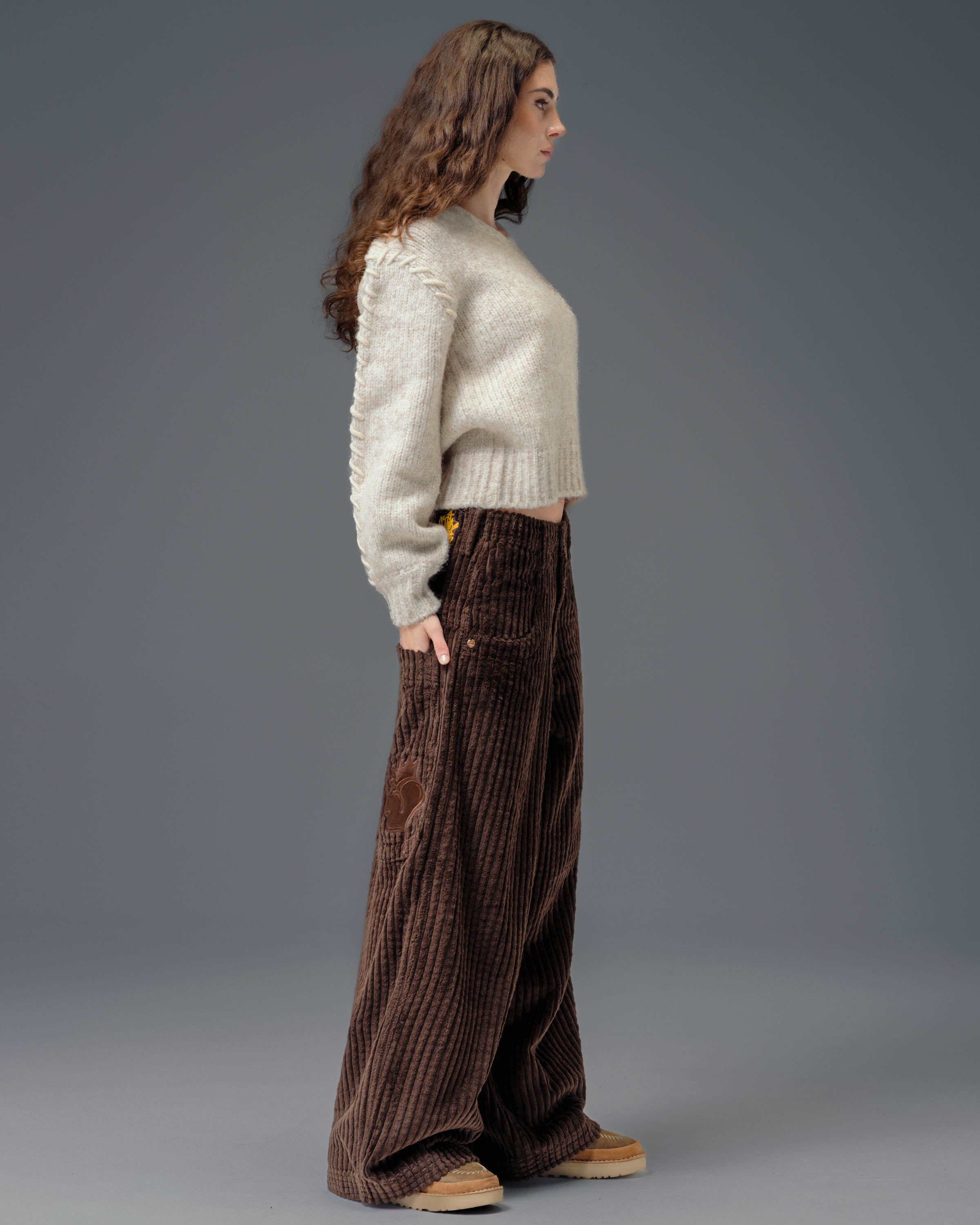 W Jester. 26". 2 Wale Corduroy. Java Brown. - Image 8