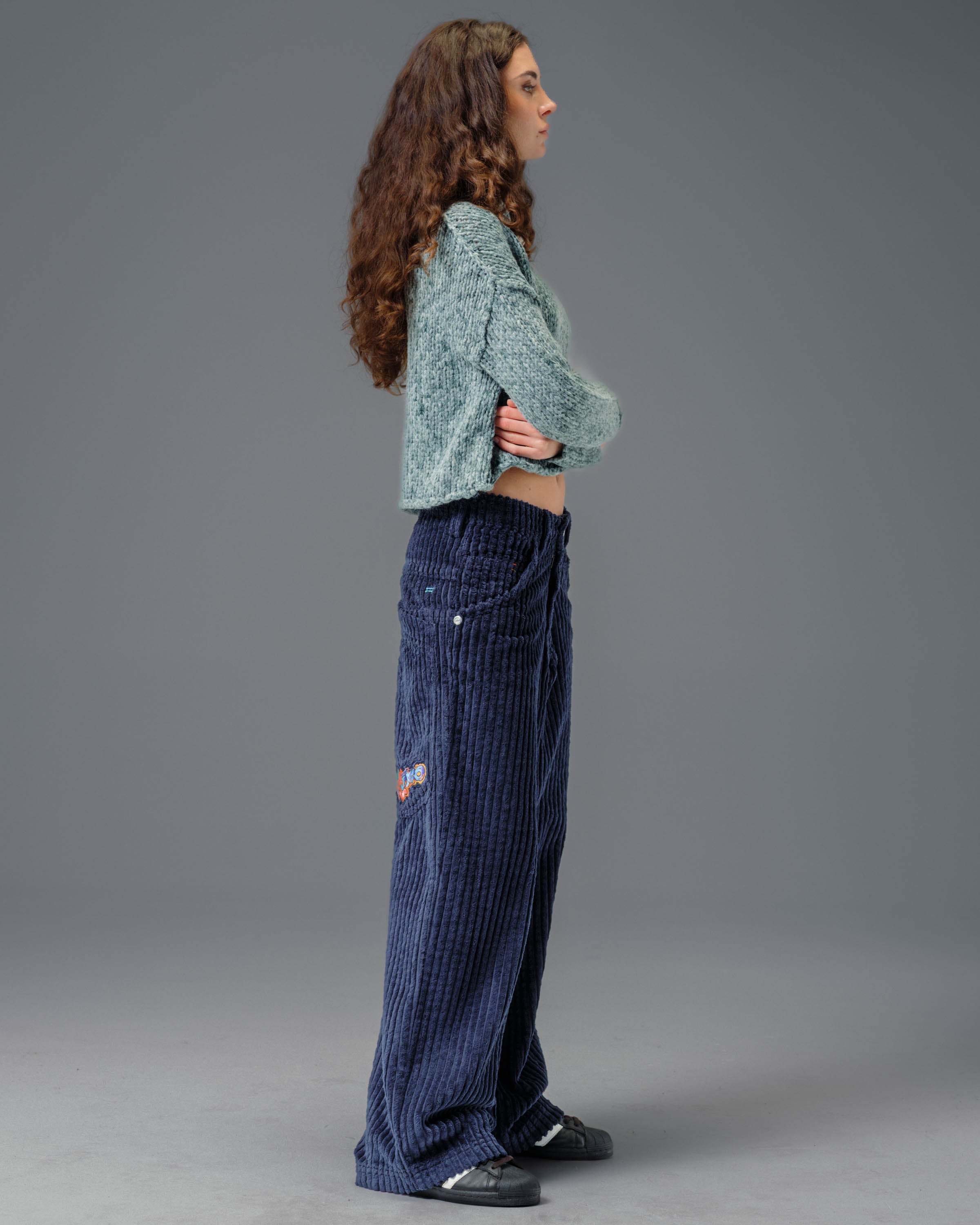 W Wizard. 24". 2 Wale Corduroy. Navy. - Image 10