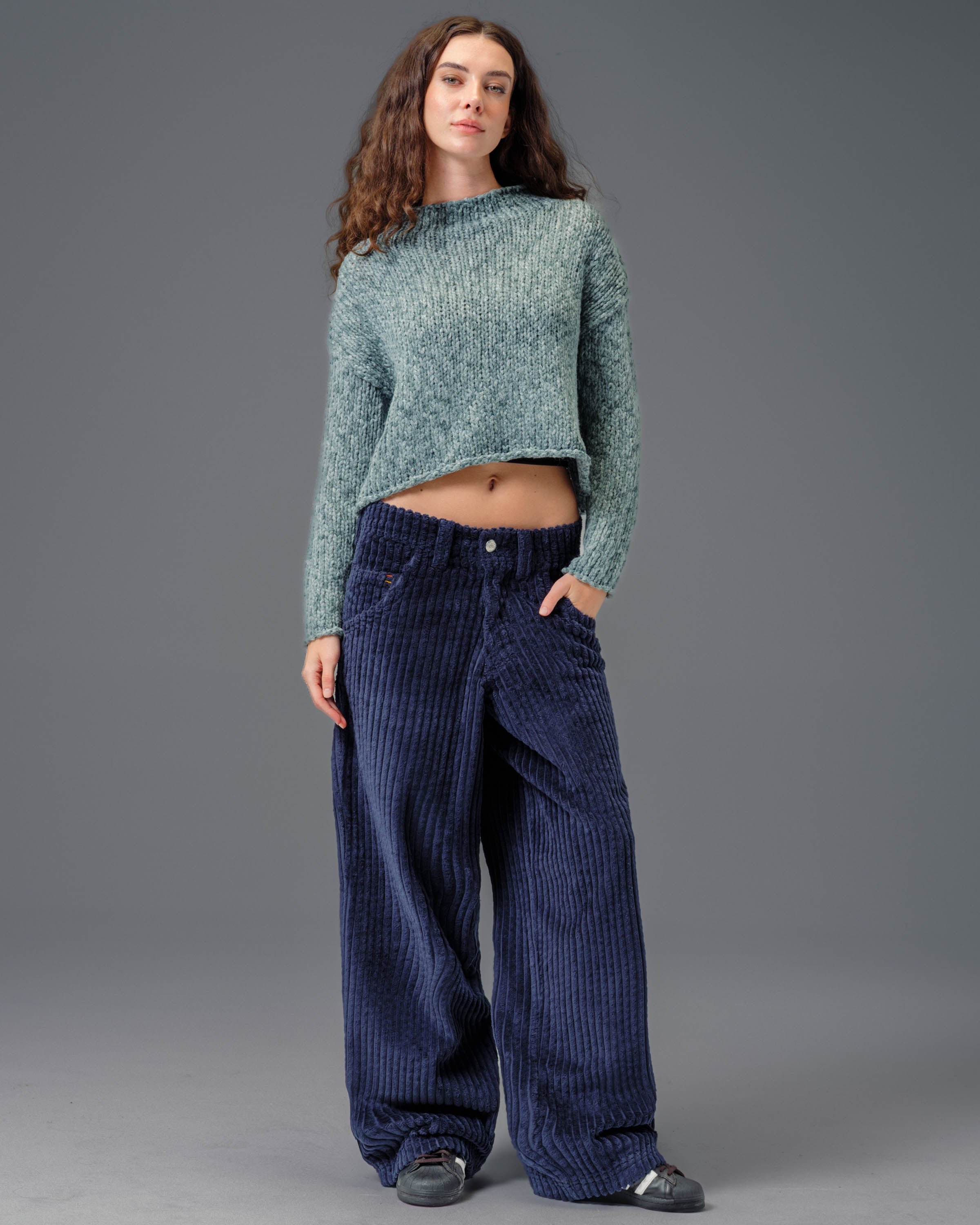 W Wizard. 24". 2 Wale Corduroy. Navy. - Image 3