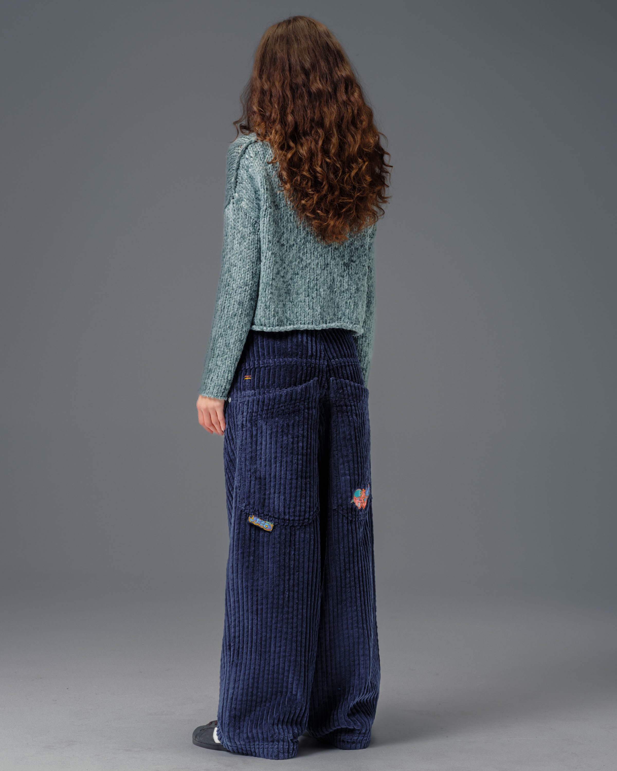 W Wizard. 24". 2 Wale Corduroy. Navy. - Image 6